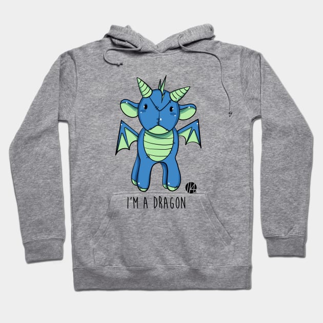 i'm a dragon - blue one Hoodie by il4.ri4